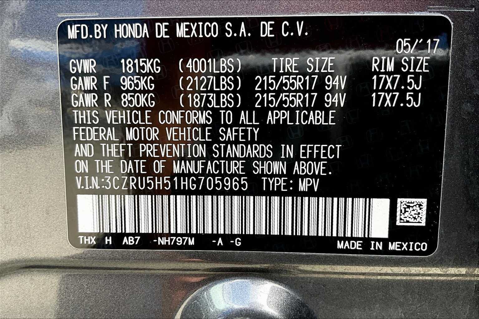 Used 2017 Honda HR-V EX image 34