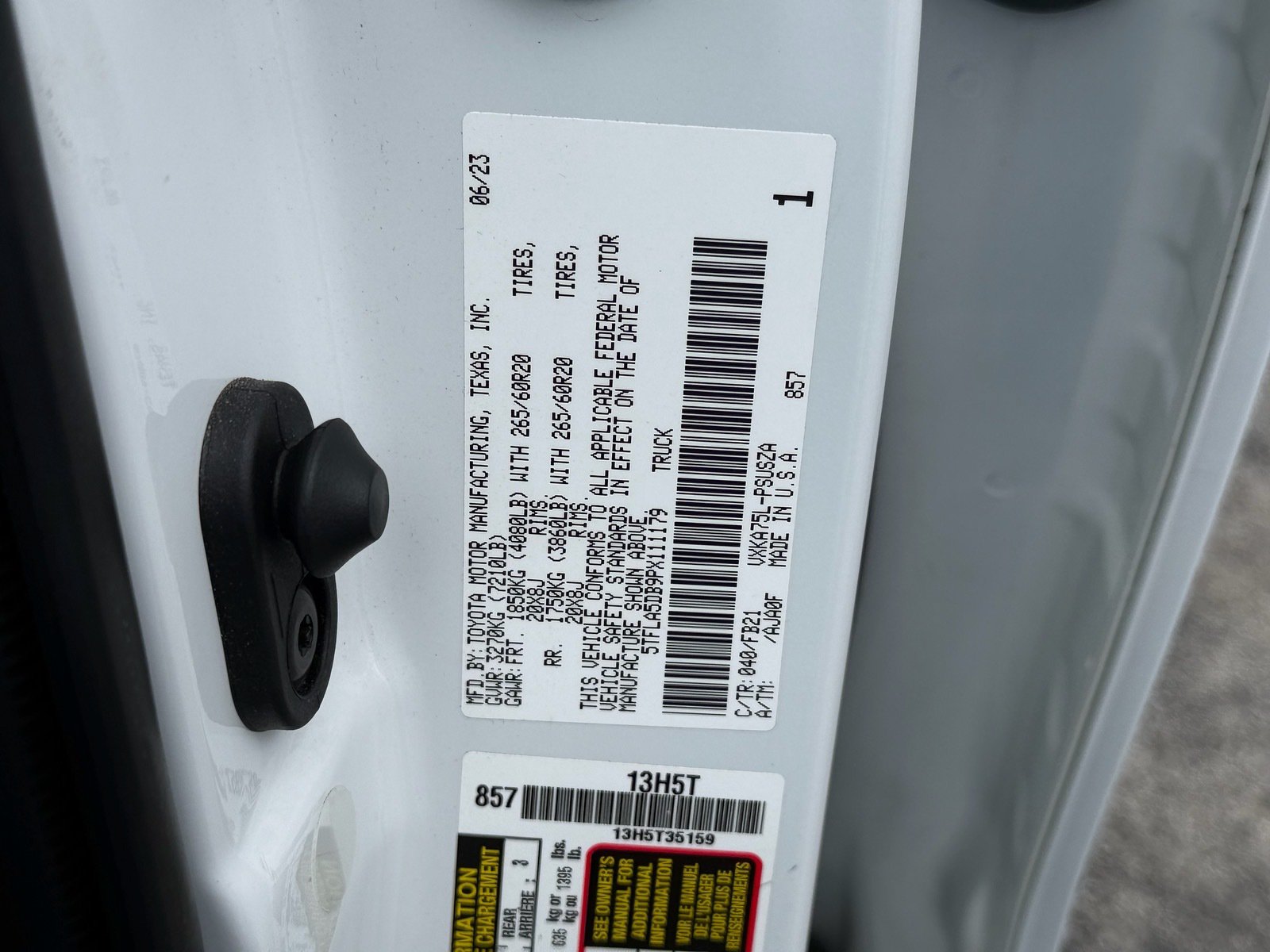 Used 2023 Toyota Tundra SR5 w/ TRD Sport Package AWD/4WD image 19