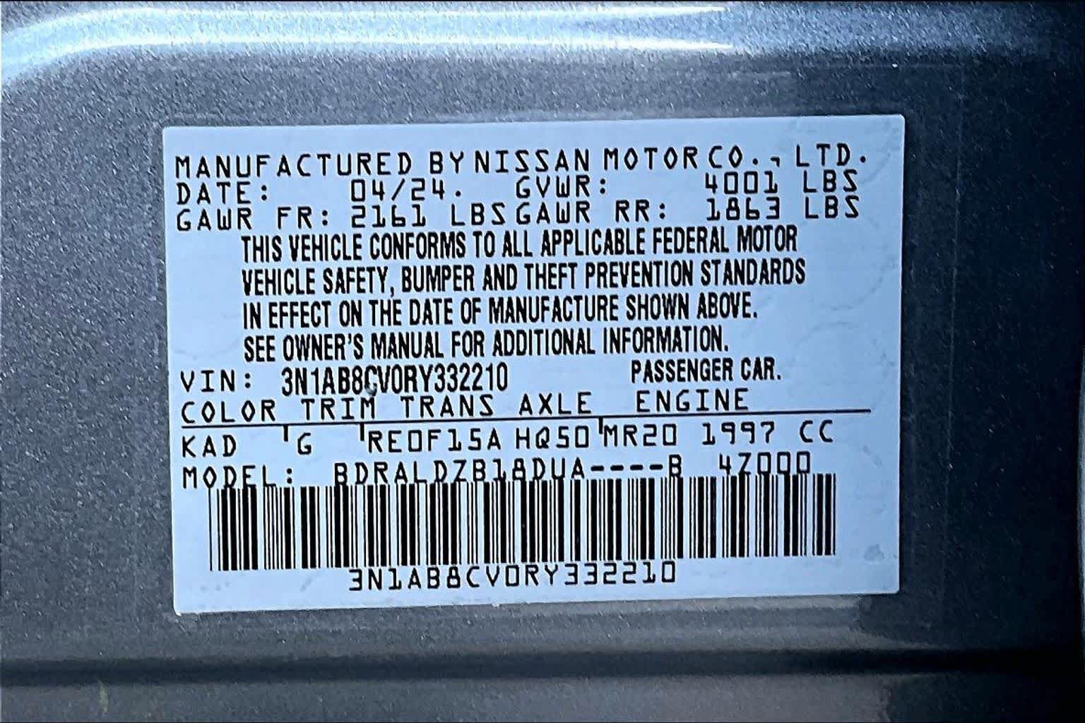 Used 2024 Nissan Sentra SV FWD image 34