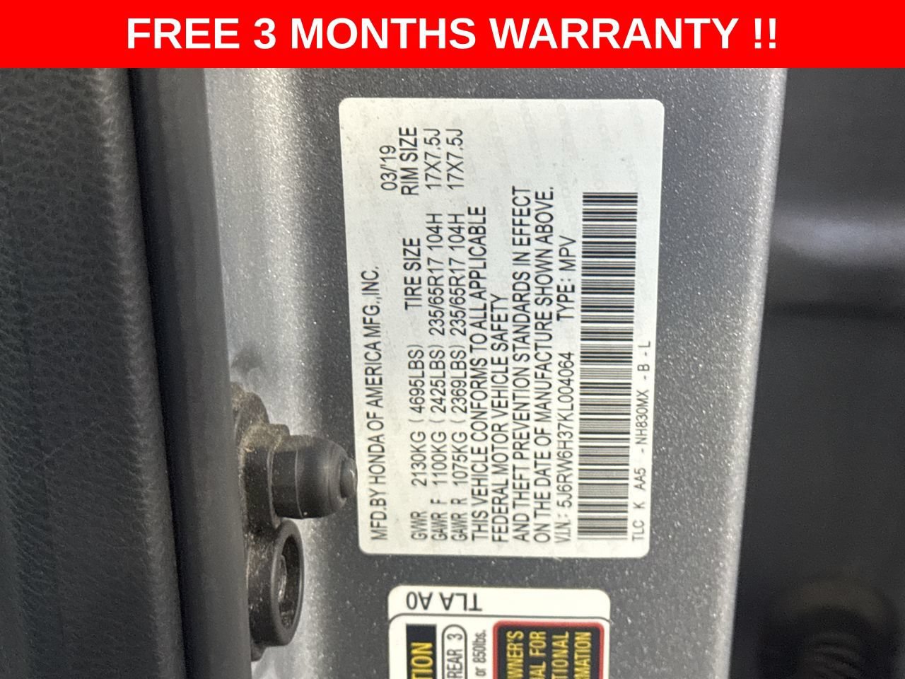 Used 2019 Honda CR-V LX image 23