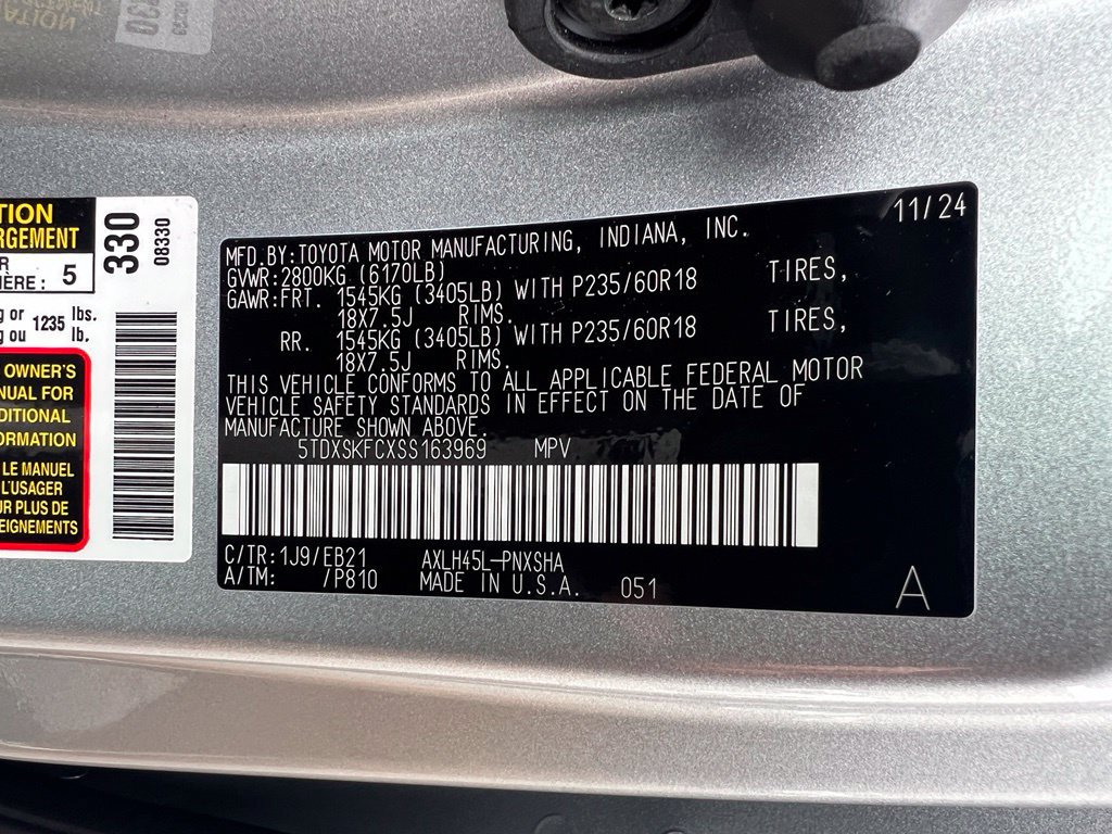 Certified 2025 Toyota Sienna XSE AWD/4WD image 46