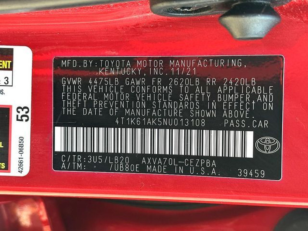 Certified 2022 Toyota Camry XSE FWD image 32
