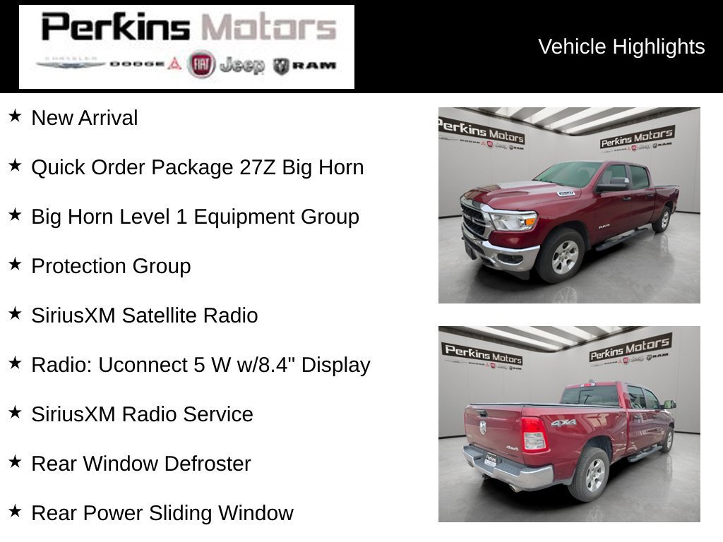 Used 2024 RAM 1500 Big Horn w/ Trailer Tow Group AWD/4WD image 2
