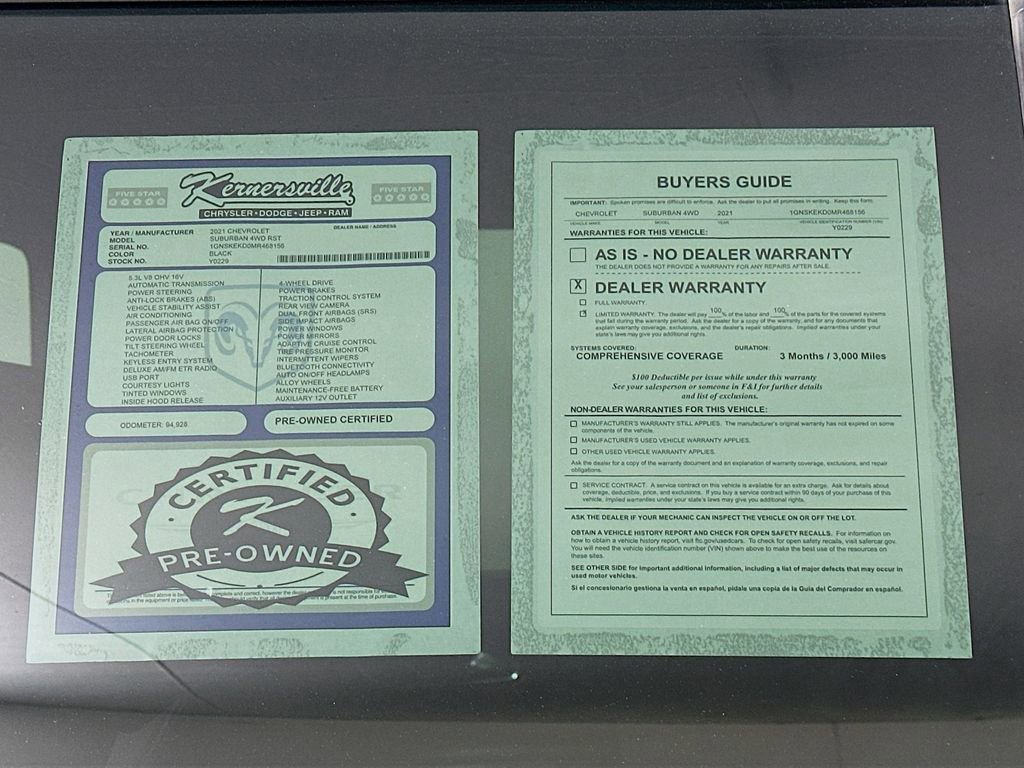 Used 2021 Chevrolet Suburban RST w/ Luxury Package image 38