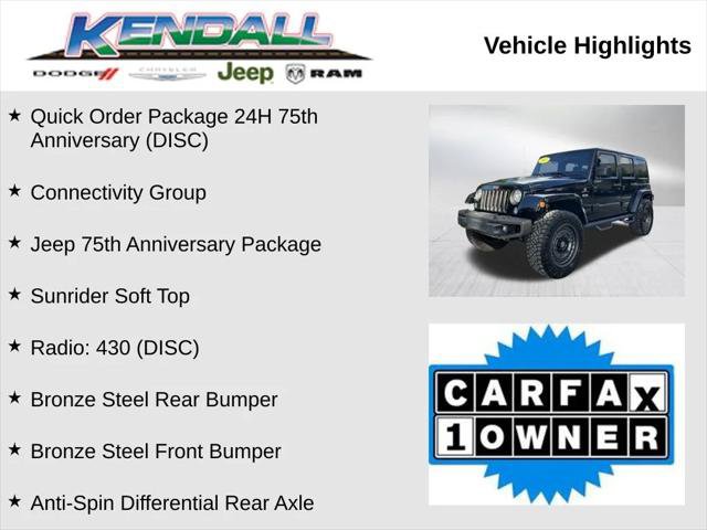 Certified 2017 Jeep Wrangler Unlimited Sahara AWD/4WD image 3