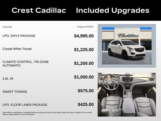 New 2025 Cadillac XT5 Premium Luxury w/ LPO, ONYX Package AWD/4WD image 5