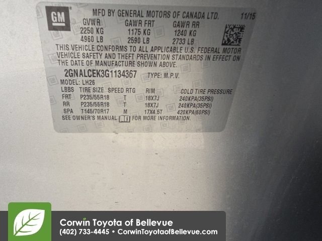 Used 2016 Chevrolet Equinox LT w/ Convenience Package FWD image 20