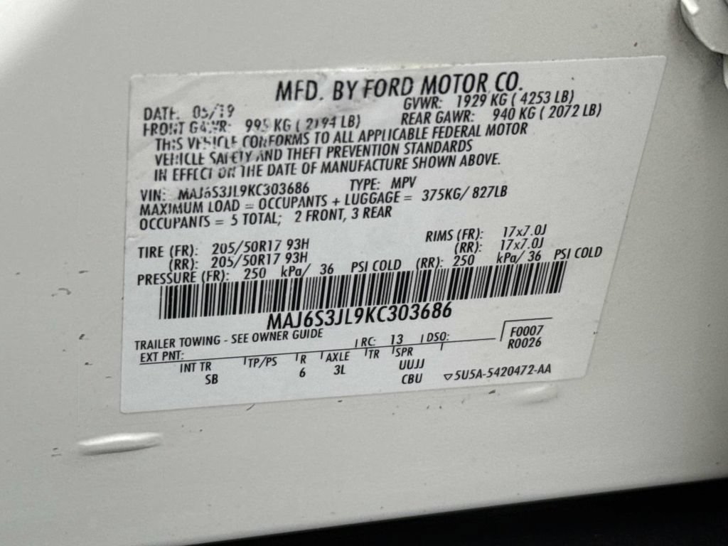 Used 2019 Ford EcoSport SES w/ SES Black Appearance Package AWD/4WD image 26