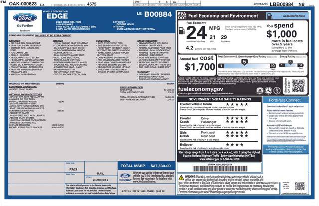 Used 2020 Ford Edge SEL w/ Convenience Package FWD image 39