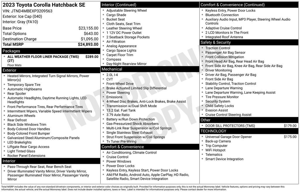 Used 2023 Toyota Corolla SE image 25
