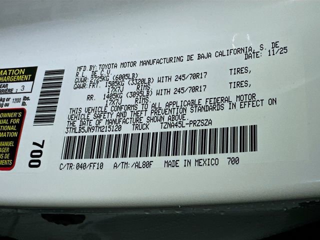 New 2026 Toyota Tacoma SR5 image 16