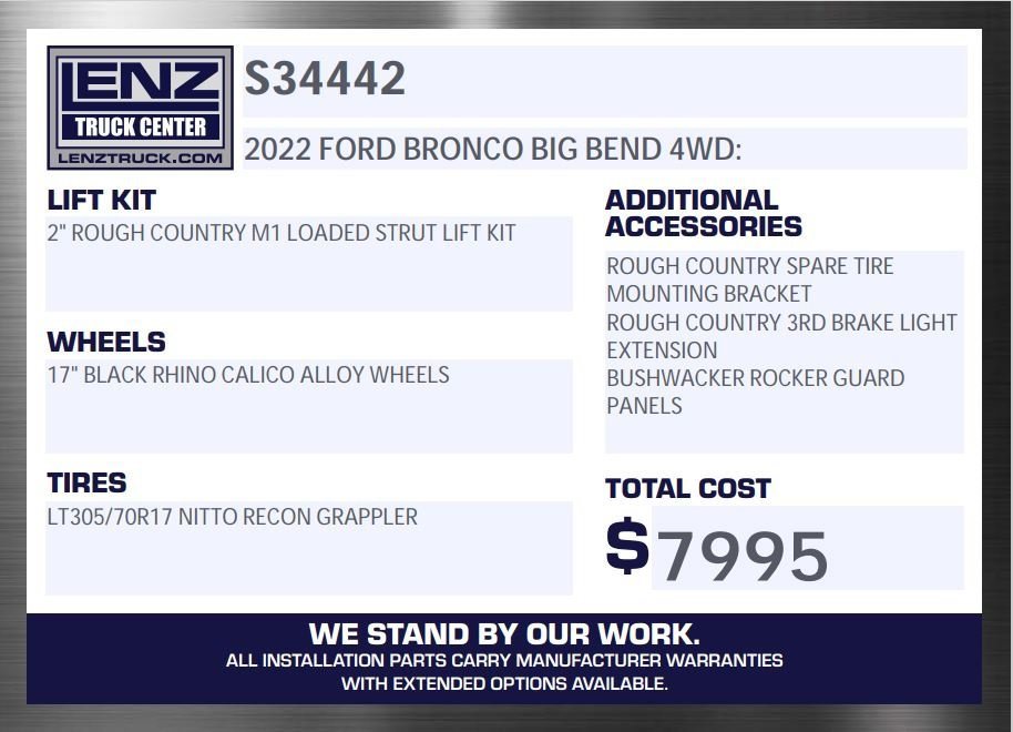 Used 2022 Ford Bronco Big Bend image 2