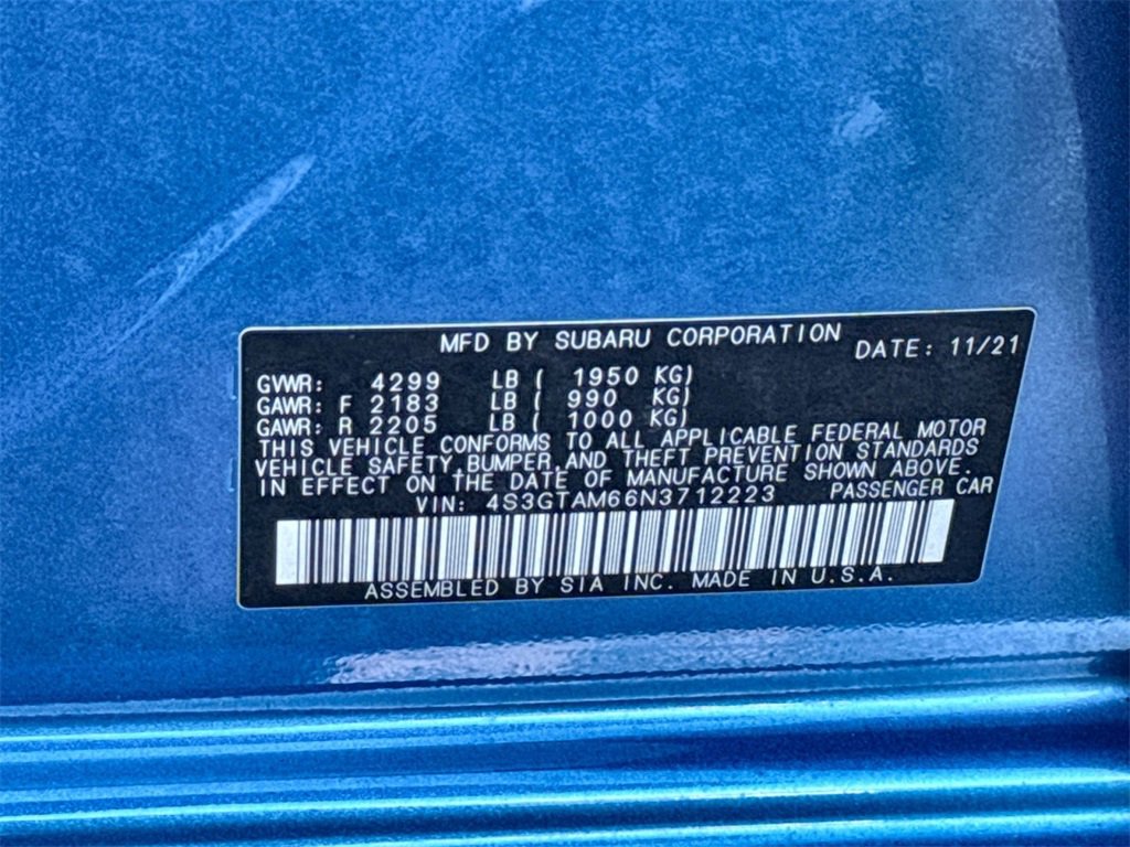 Used 2022 Subaru Impreza 2.0i Sport image 36