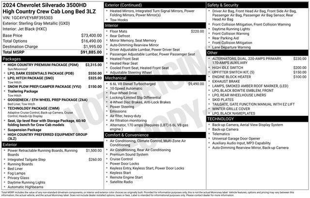 Used 2024 Chevrolet Silverado 3500 High Country w/ High Country Premium Package AWD/4WD image 26