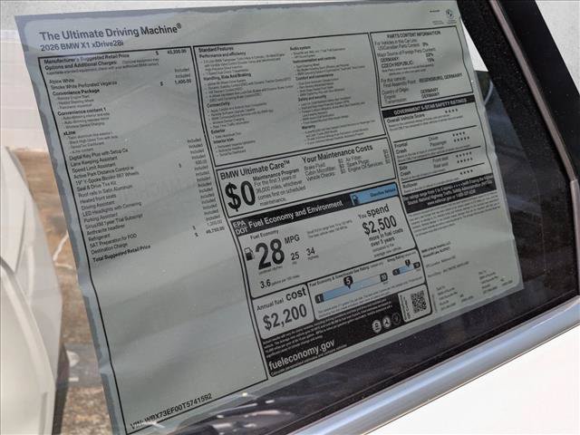 New 2026 BMW X1 xDrive28i w/ Convenience Package AWD/4WD image 19