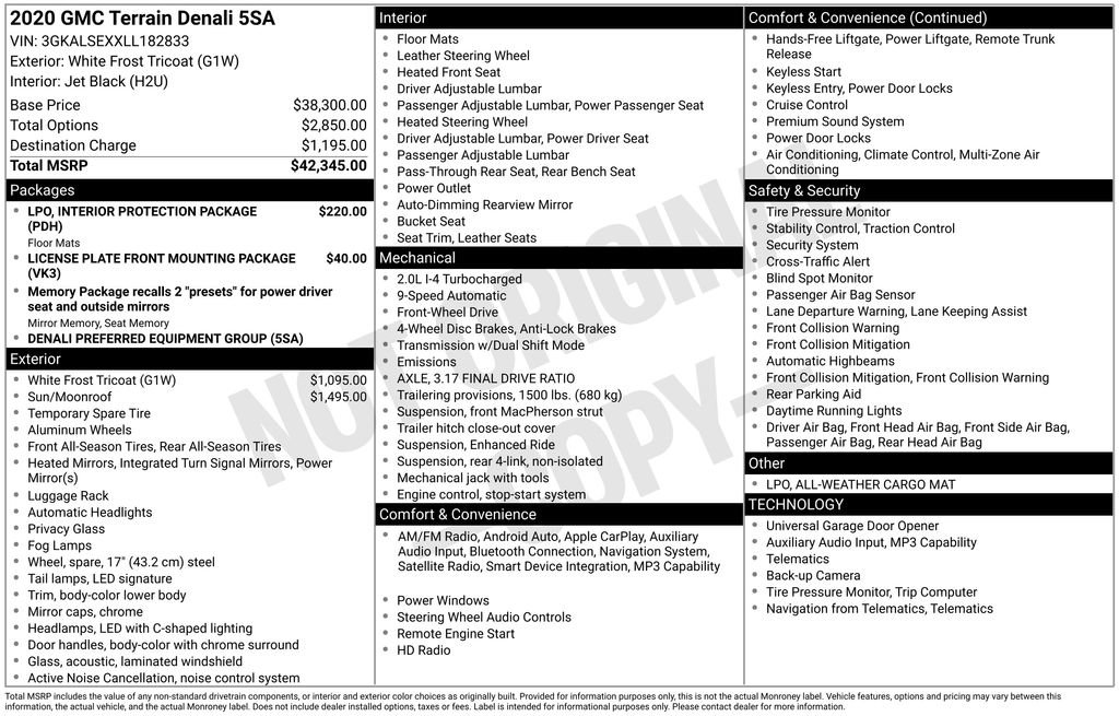 Used 2020 GMC Terrain Denali image 14