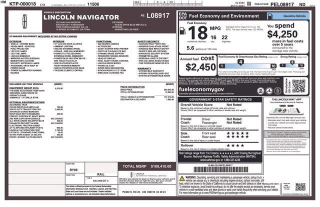 Certified 2023 Lincoln Navigator Reserve AWD/4WD image 7