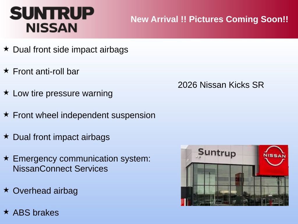 Used 2026 Nissan Kicks SR FWD image 4