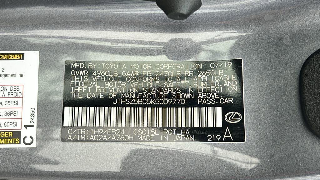 Used 2019 Lexus RC 350 F Sport w/ Accessory Package image 36