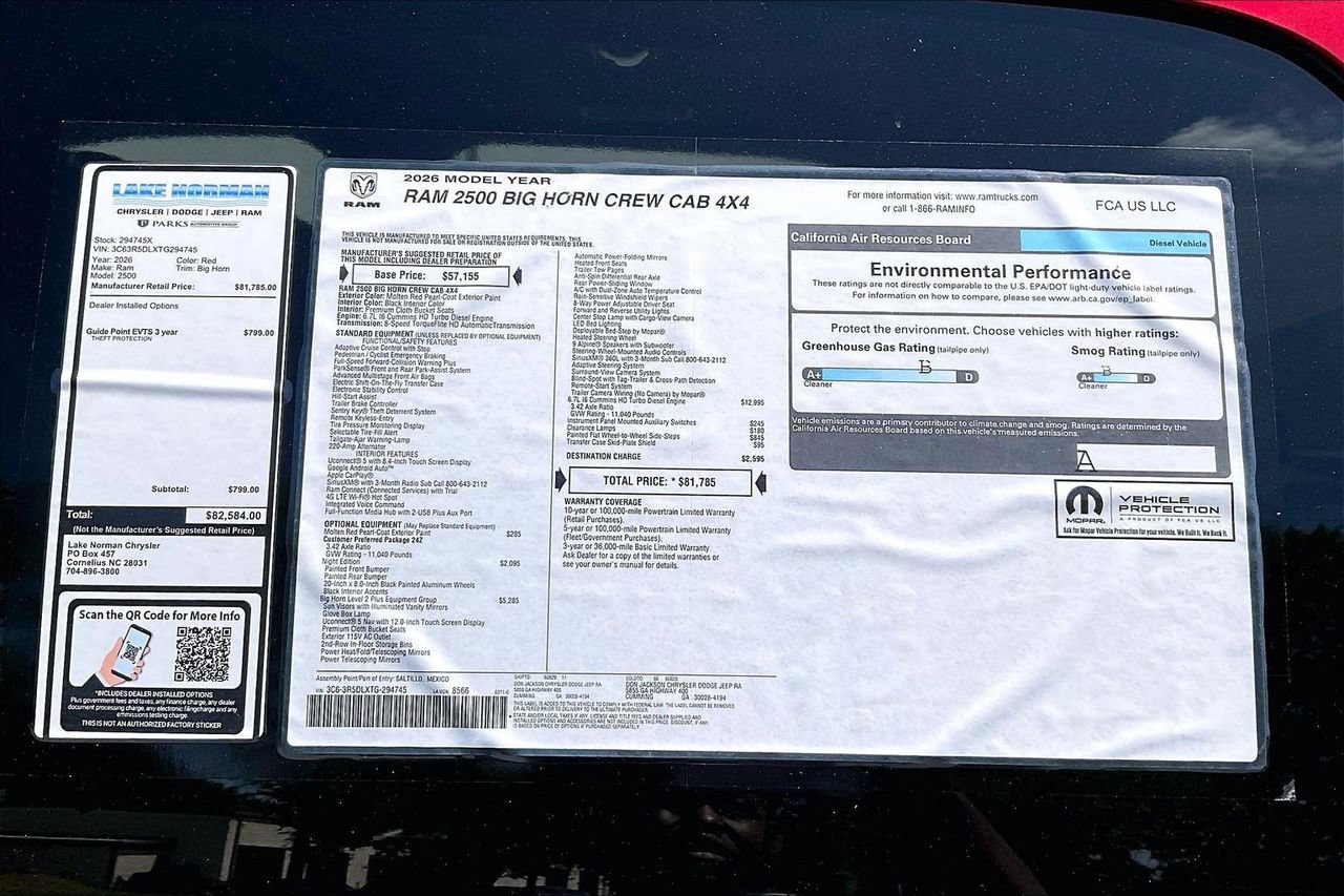 New 2026 RAM 2500 Big Horn AWD/4WD image 39