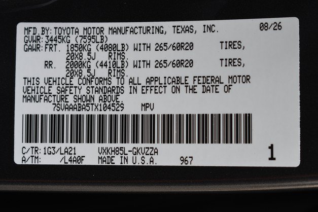 New 2026 Toyota Sequoia Platinum w/ TRD Off-Road Package AWD/4WD image 18
