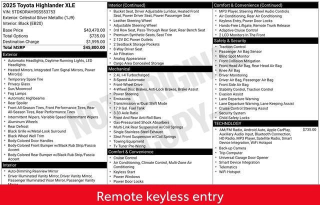 Used 2025 Toyota Highlander XLE image 5