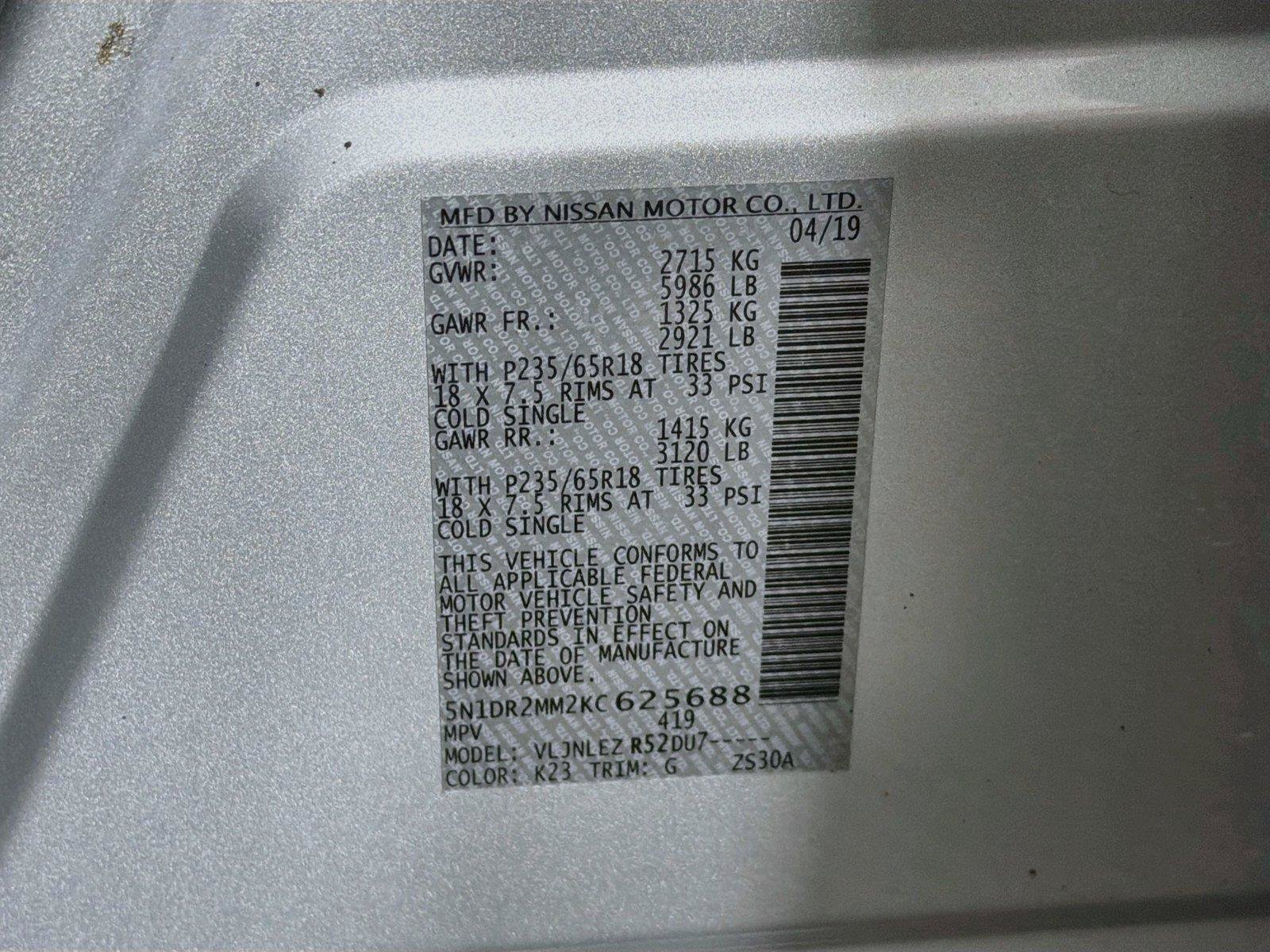 Used 2019 Nissan Pathfinder SV AWD/4WD image 38