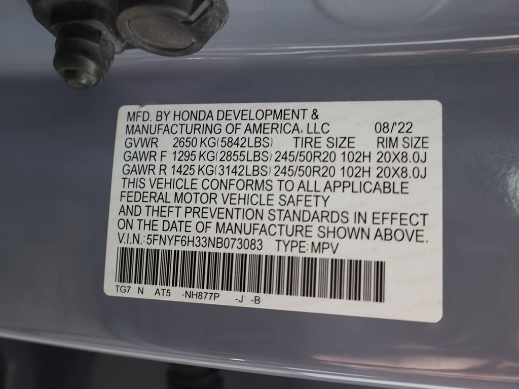 Used 2022 Honda Pilot Sport image 54