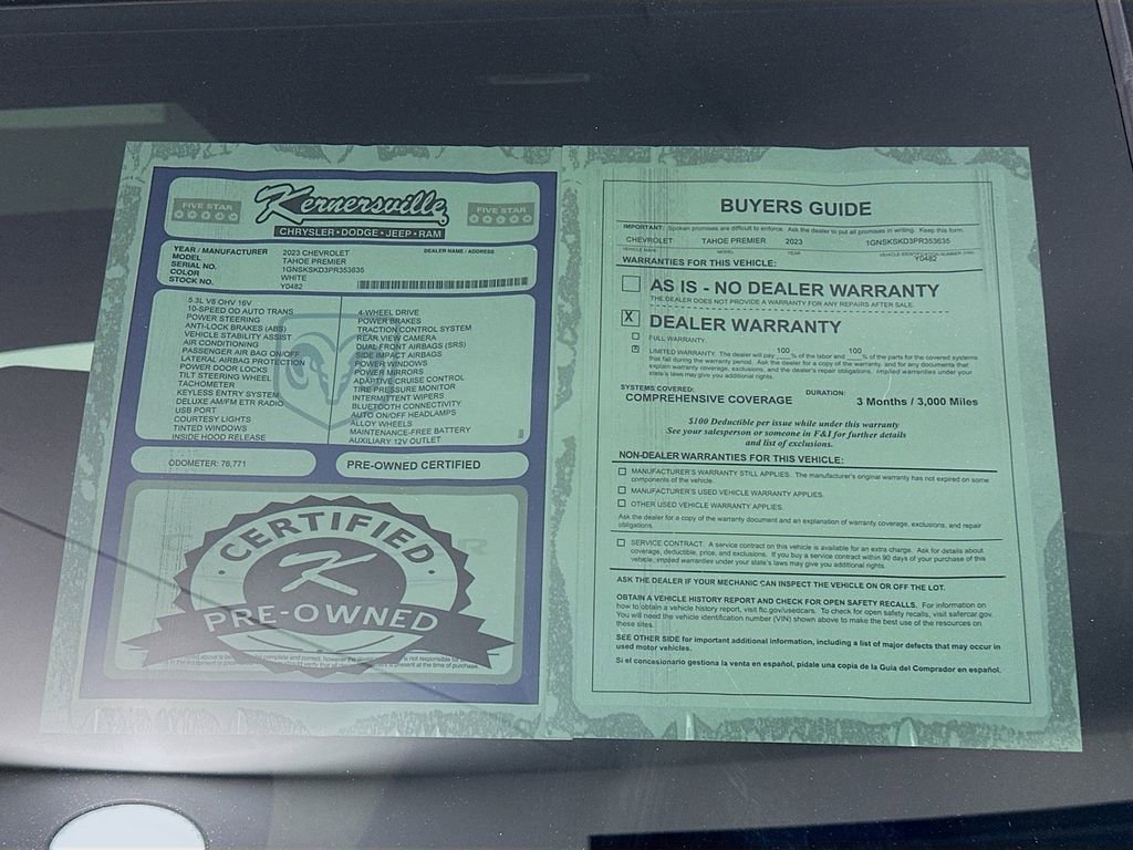 Used 2023 Chevrolet Tahoe Premier image 38