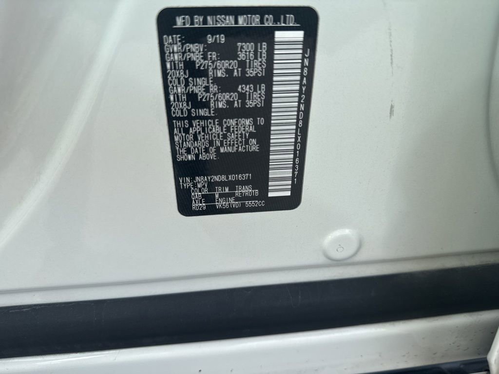 Used 2020 Nissan Armada SL w/ Premium Package image 14