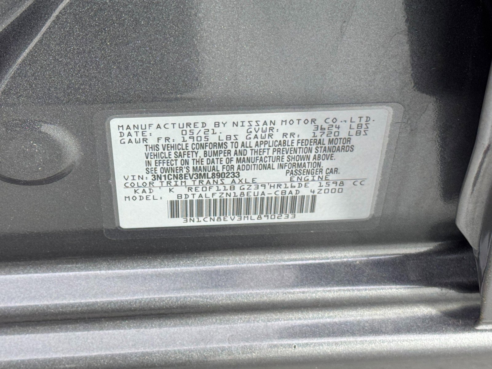 Used 2021 Nissan Versa SV image 37