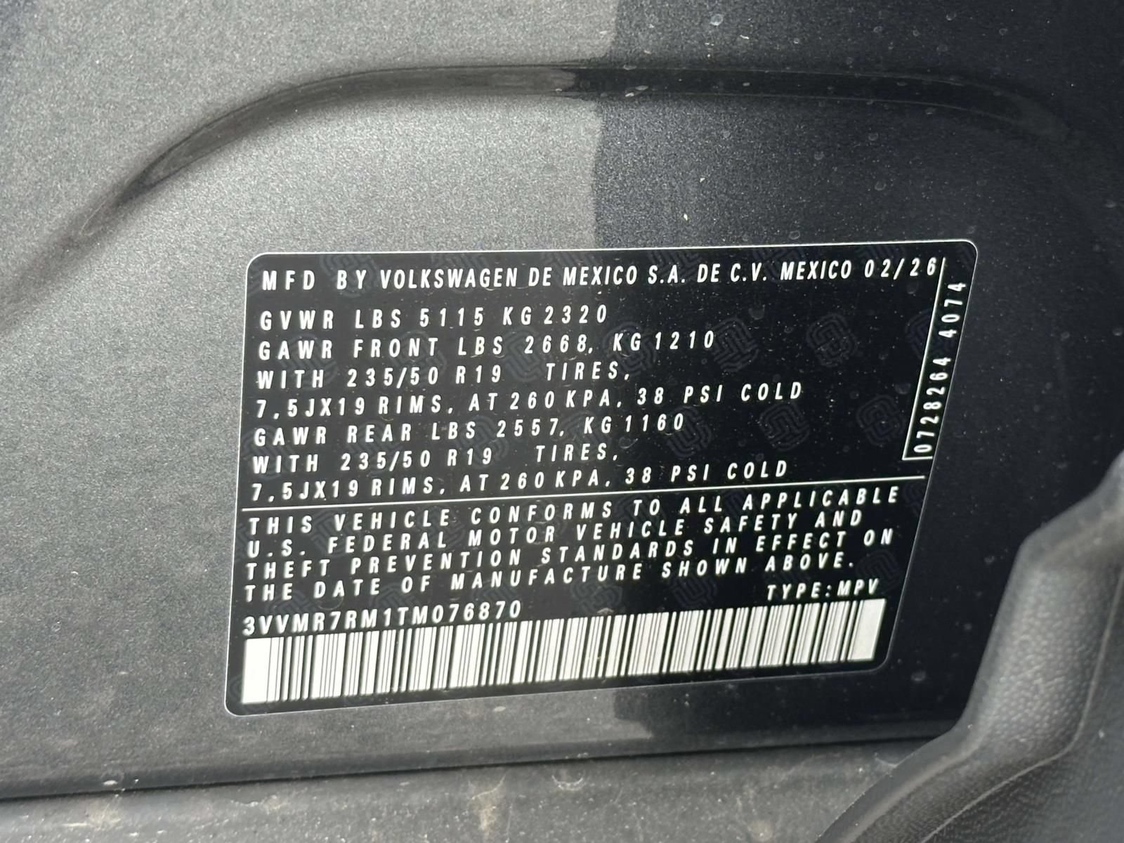 New 2026 Volkswagen Tiguan SE AWD/4WD image 16