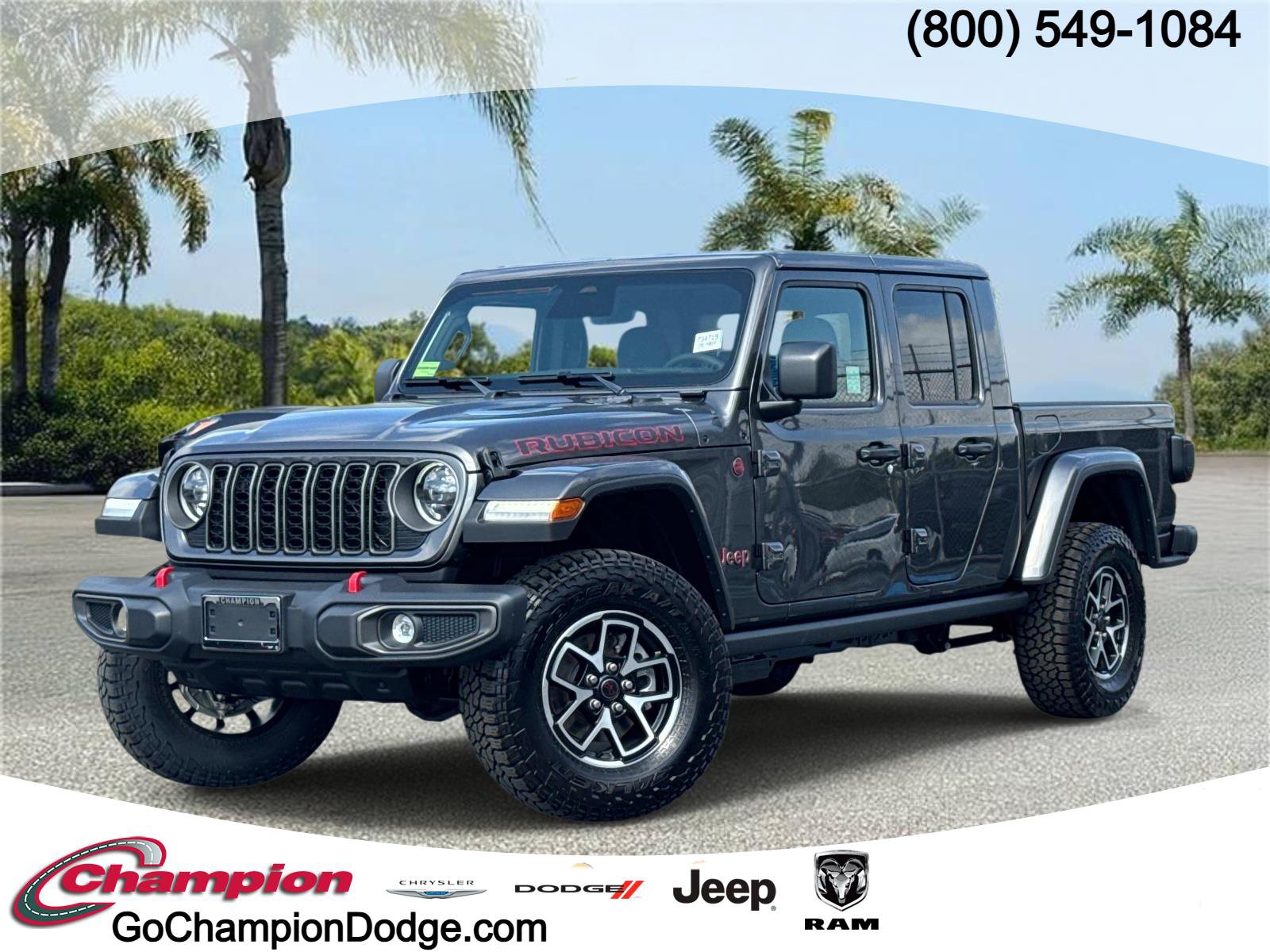 New 2026 Jeep Gladiator Rubicon w/ Steel Power Dome Hood Package AWD/4WD image 1
