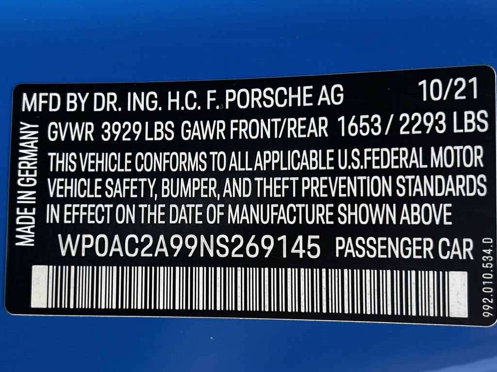 Used 2022 Porsche 911 GT3 RWD image 39