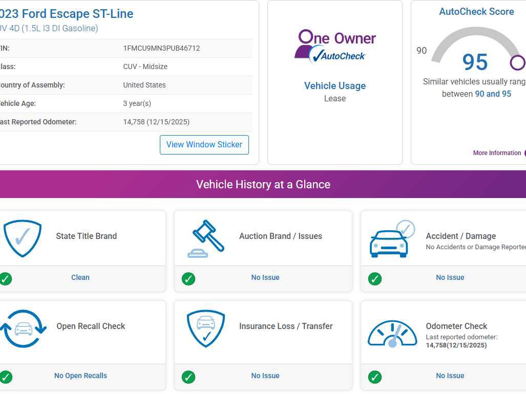 Used 2023 Ford Escape ST-Line w/ Tech Pack #1 image 4