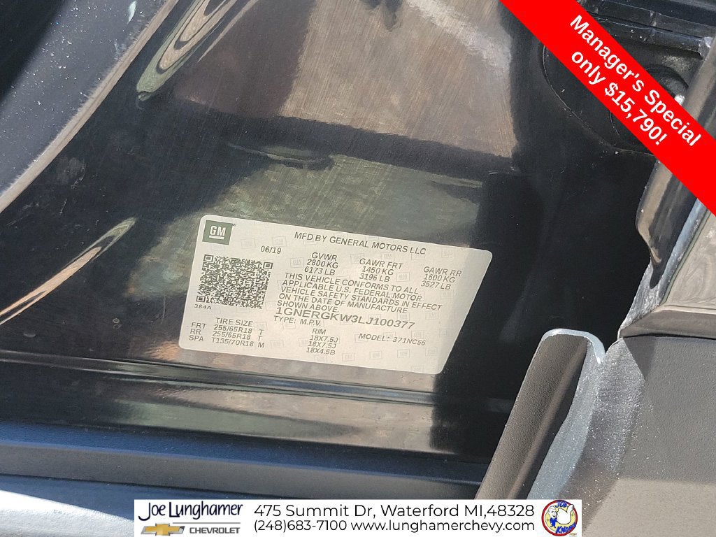 Certified 2020 Chevrolet Traverse LT FWD image 35