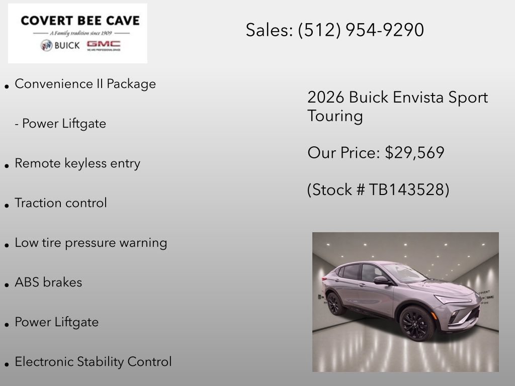 New 2026 Buick Envista Sport Touring w/ Convenience II Package FWD image 12