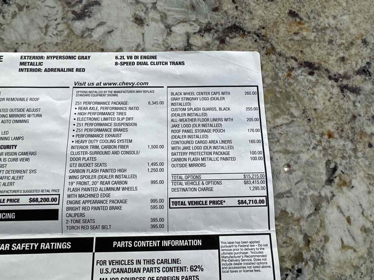 Used 2022 Chevrolet Corvette Stingray Preferred Cpe w/ Z51 Performance Package image 22