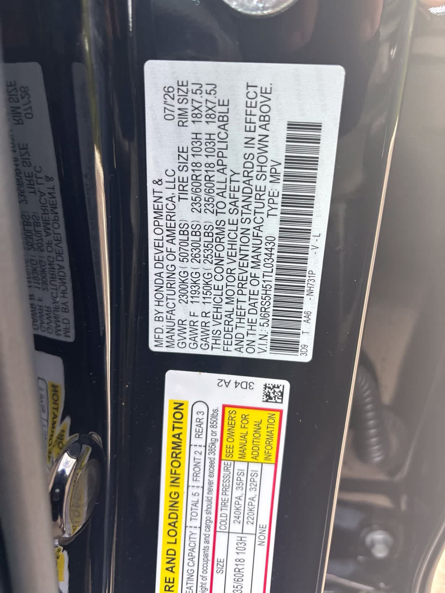 Used 2026 Honda CR-V Sport image 8