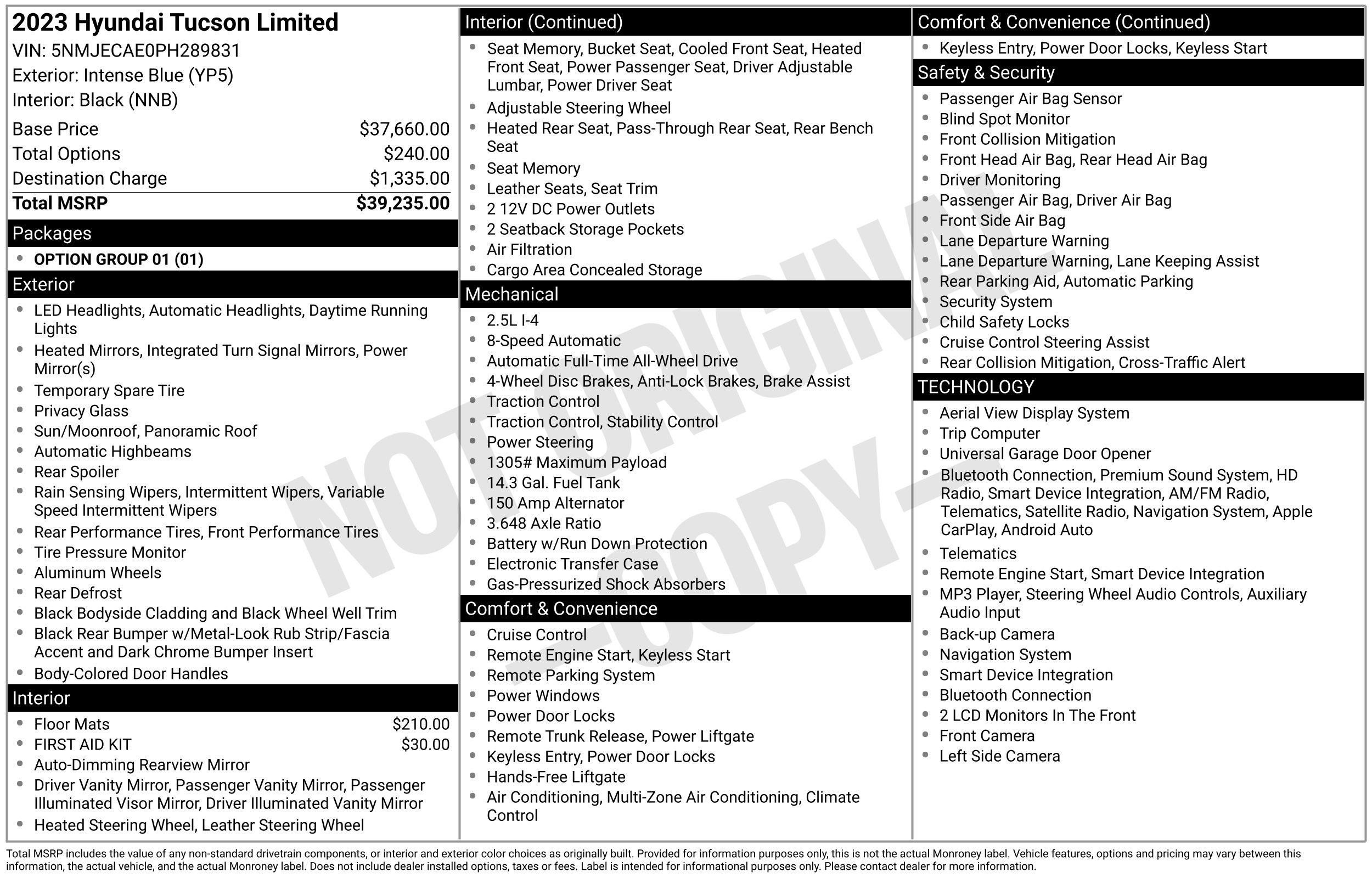 Used 2023 Hyundai Tucson Limited AWD/4WD image 2