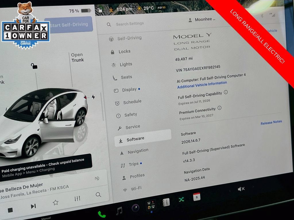 Used 2024 Tesla Model Y Long Range AWD/4WD image 9