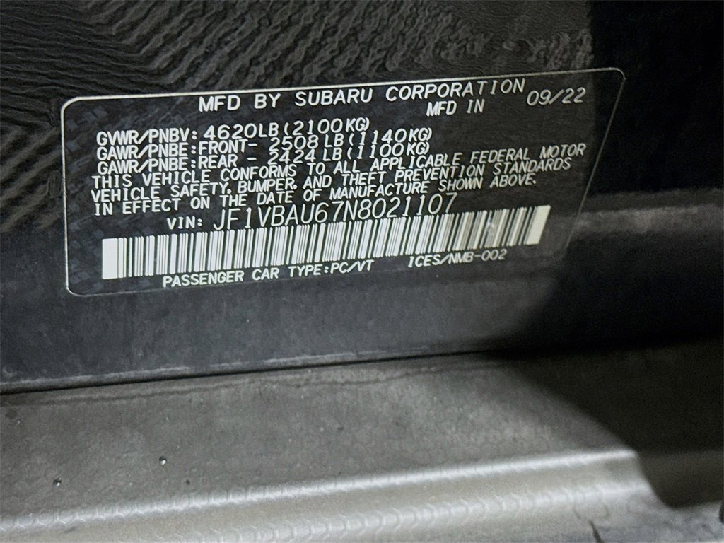 Used 2022 Subaru WRX GT image 36