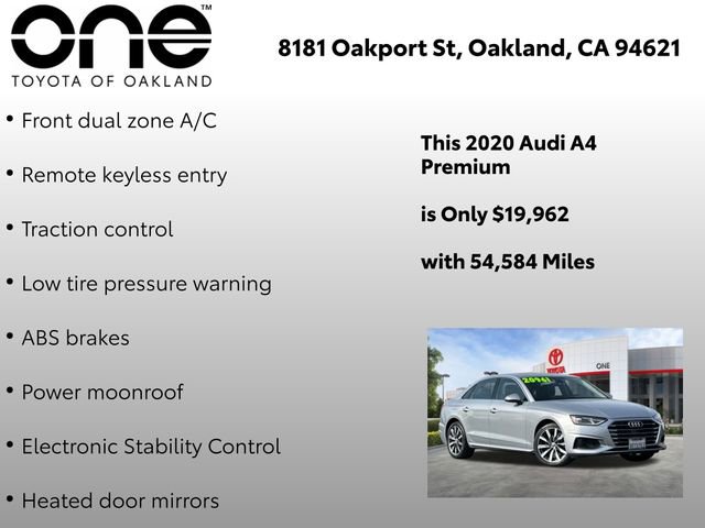 Used 2020 Audi A4 2.0T Premium w/ Convenience Package image 5