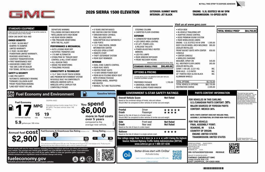 New 2026 GMC Sierra 1500 Elevation w/ Preferred Package image 4