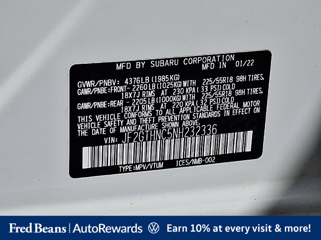 Used 2022 Subaru Crosstrek 2.5i Limited w/ Moonroof Package 2 AWD/4WD image 32