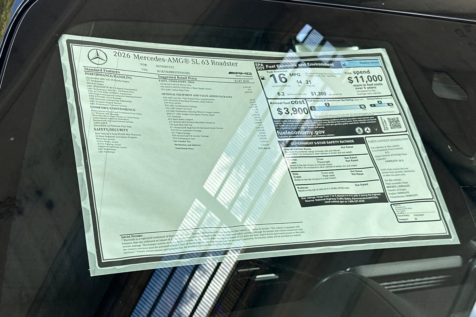 New 2026 Mercedes-Benz SL 63 AMG 4MATIC image 29