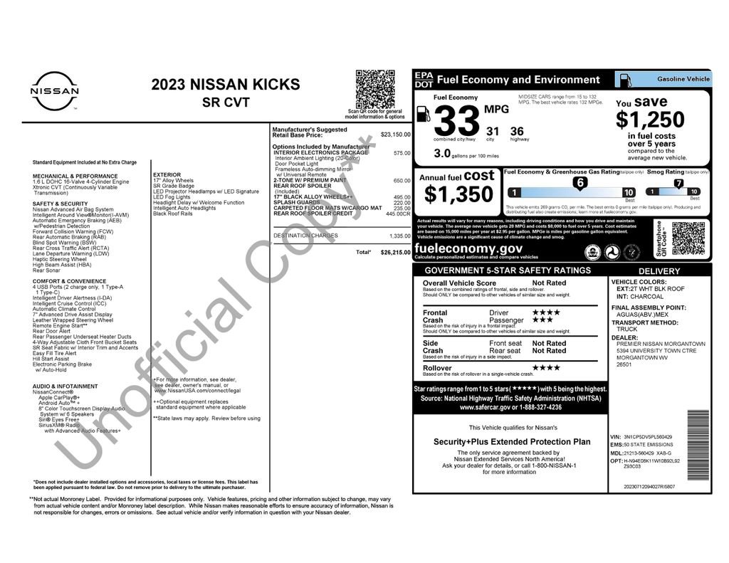 Used 2023 Nissan Kicks SR w/ Interior Electronics Package image 25