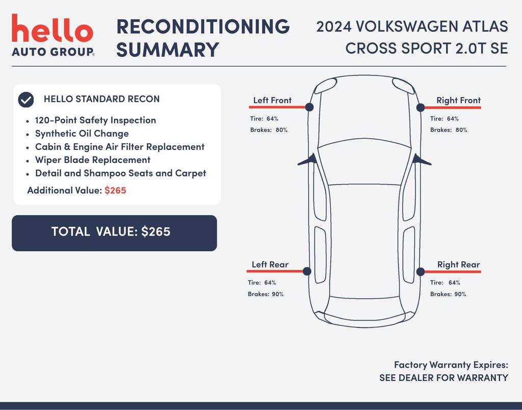 Used 2024 Volkswagen Atlas Cross Sport SE image 3