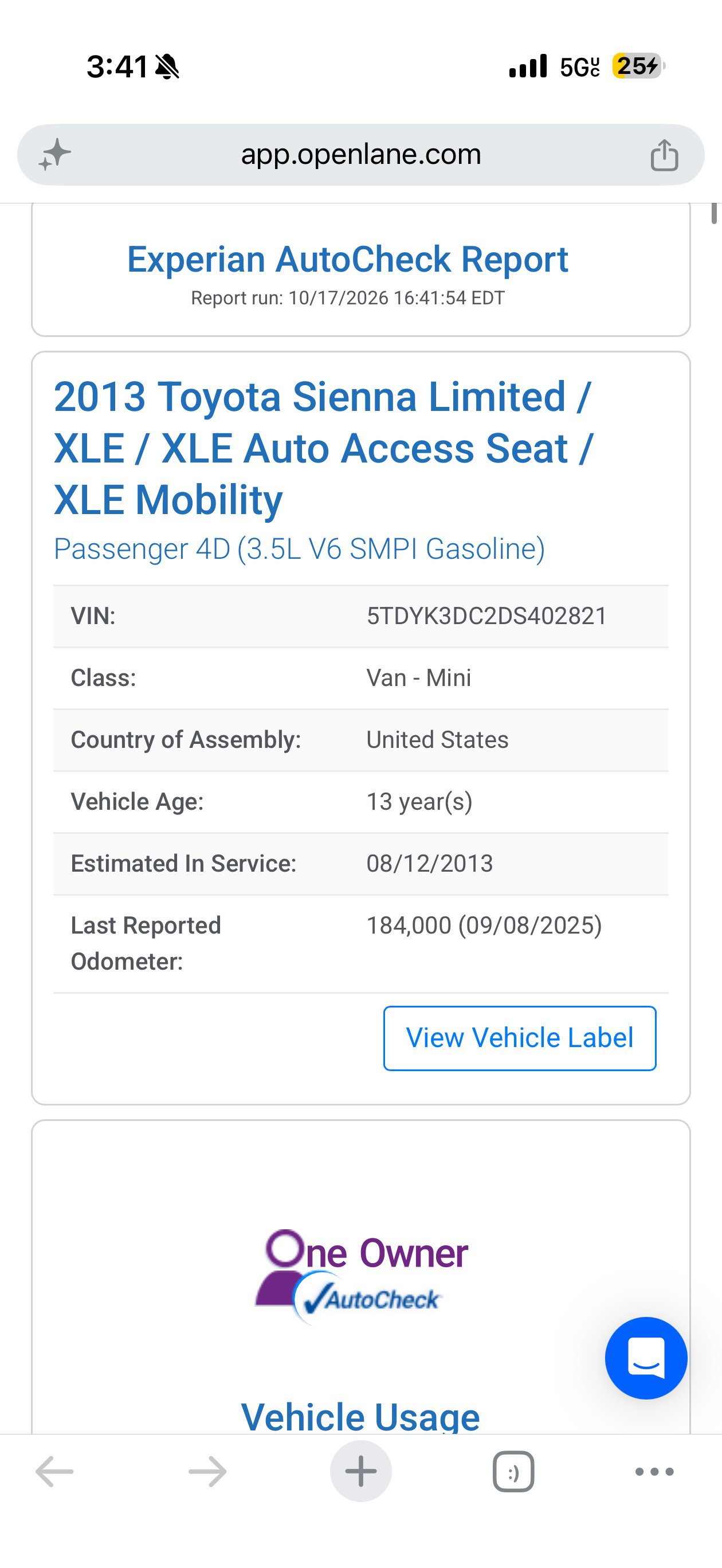 Used 2013 Toyota Sienna XLE FWD image 12
