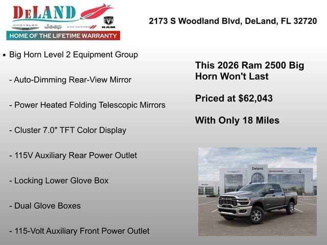 New 2026 RAM 2500 Big Horn AWD/4WD image 12